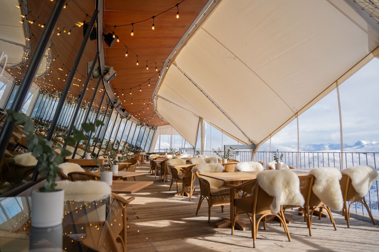 Mountain-view terrace in Andorra